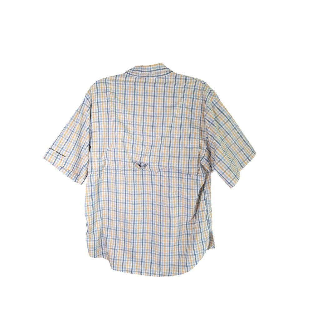 Columbia PFG Super Tamiami Mens M Plaid Short Sleeve Fishing Shirt - Picture 7 of 7